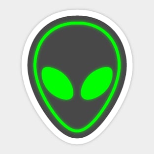 Green Alien Sticker